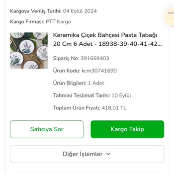 ÇiçekSepeti Teslim Edilmeyen Ürün