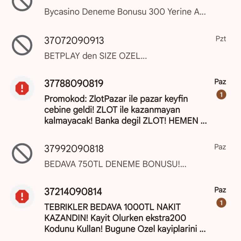 Onwin Bahis Bahis Sitelerinden Mesaj Geliyor Sürekli