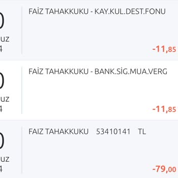 Yapı Kredi Faiz Tahakkuku Skandal!