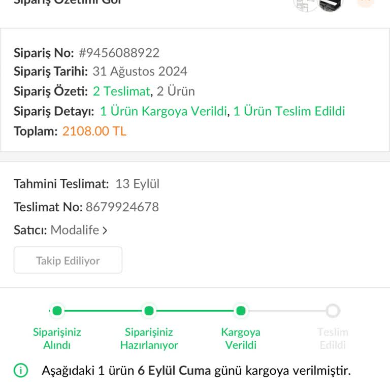 Modalife Mobilya Teslim Edilmeyen