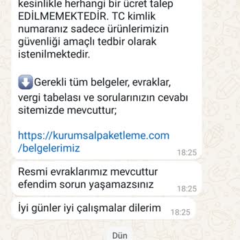 Evde Paketleme Türkiye Selam Arkadaşlar Mağdurum