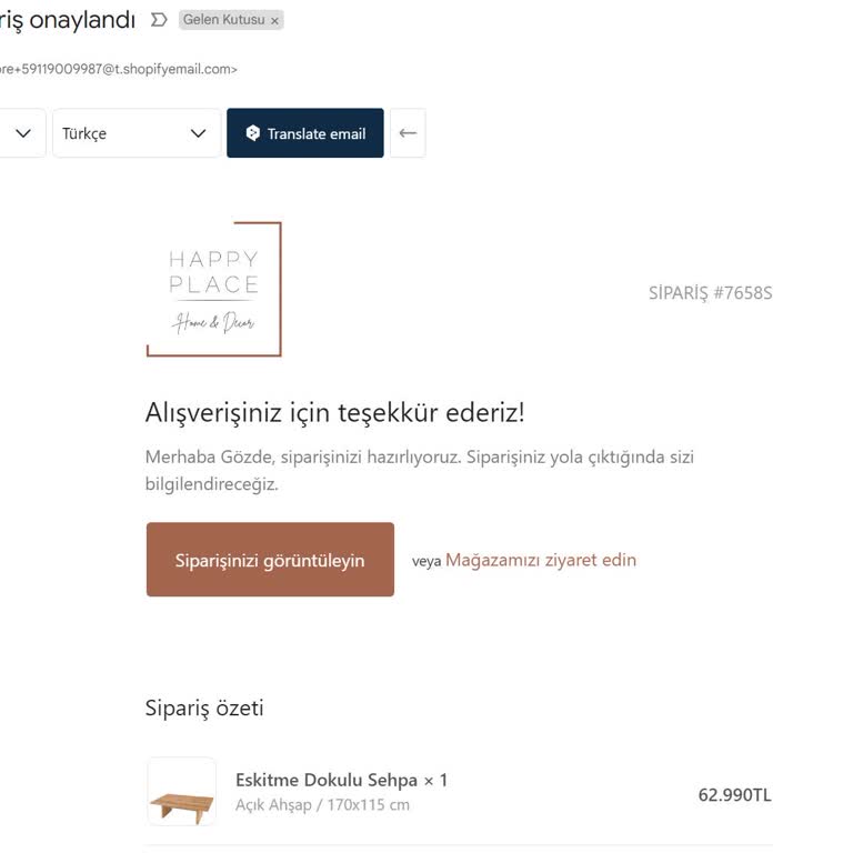 Happy Place Home & Decor Happy Place İletişim Ve Bilgi Eksikliği