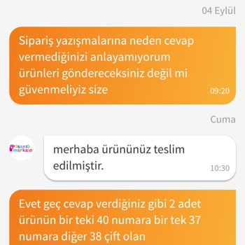 Trendyol Farklı Numara Gönderilen Ayakkabı