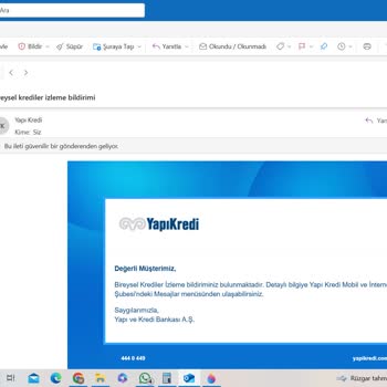 Yapı Kredi İzleme Birimi Yanlış Mail Atıyor.
