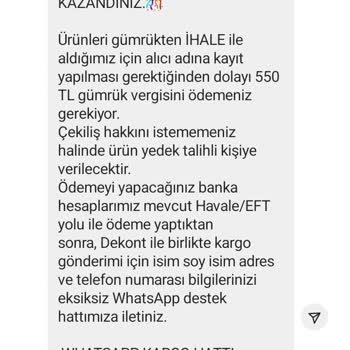 Serhat İletişim Hediye Kazandınız Adı Altında Karşıma Çıkan İki Sayfa