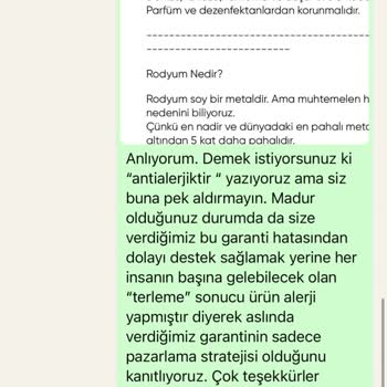 Shesra Firması Ürün Şikayeti