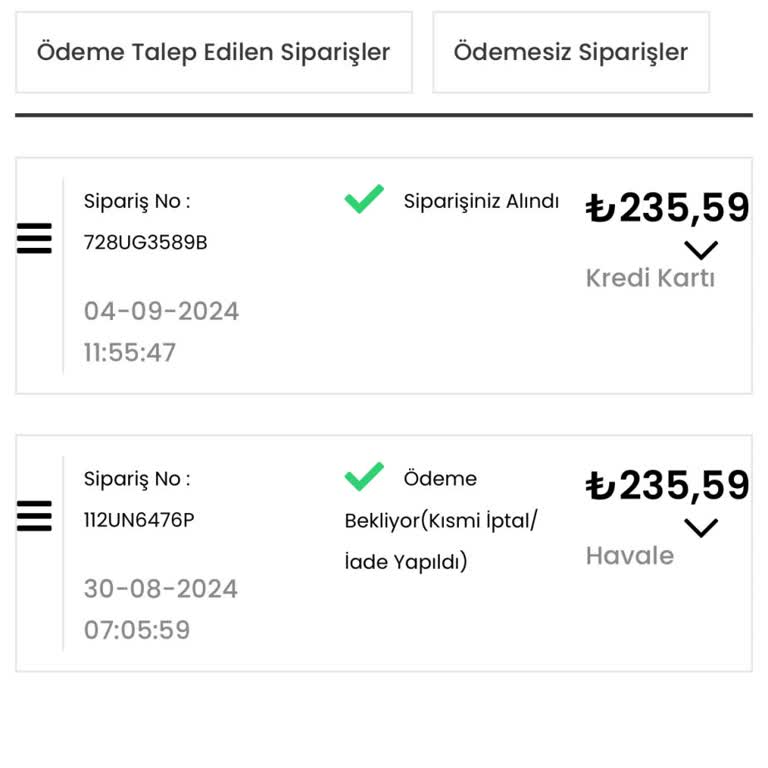 Dagi Siparişin Gelmemesi Ve Sonuçlanmaması