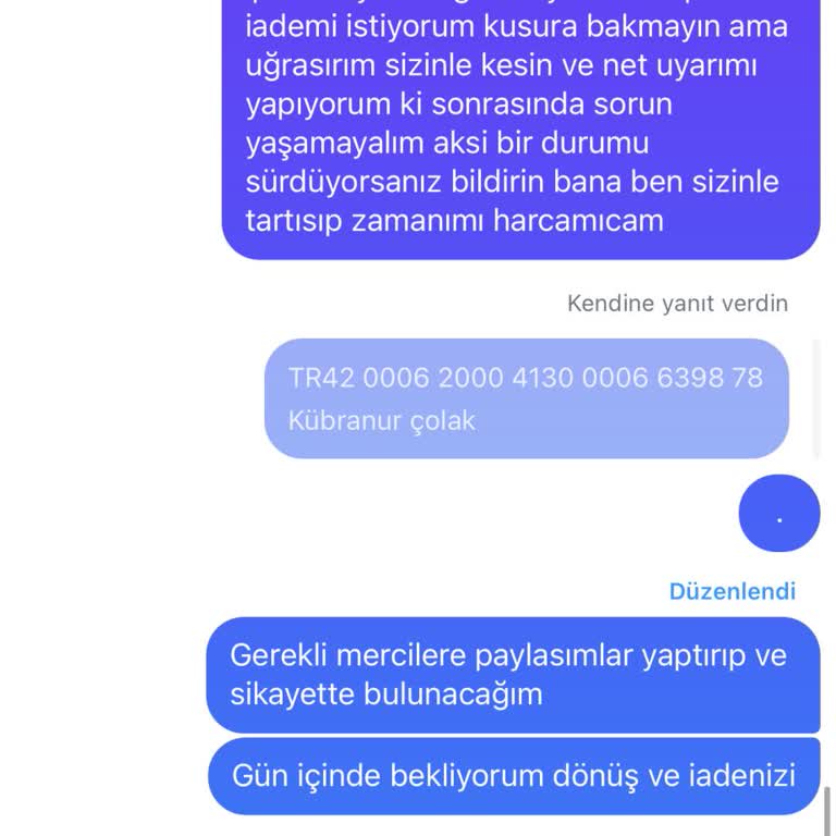 My Green Butik Otel İade Yapmayan Fırsat-cı İşletme