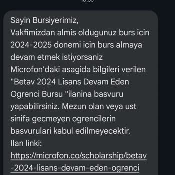 Microfon Burs Başvurusu