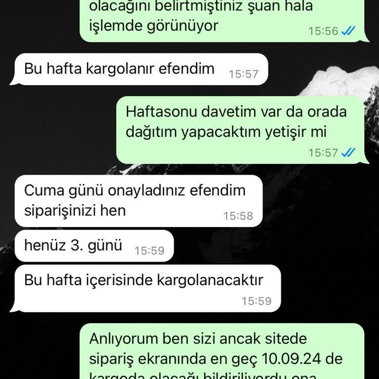 Davetiyegross Düğün Arifesinde Geç Teslimat, İlgisiz Satıcı
