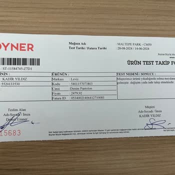Boyner Yeni Alınan Levi's Jean Pantolonun Renk Ve Çekme Sorunu