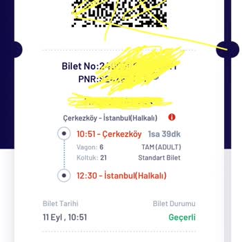TCDD Tren, Bilette Belirtilen Zaman İçinde Asla Gelmez