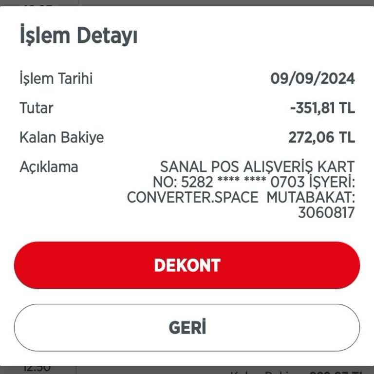 Converter Space Onayımı Olmadan Para Çekmiş