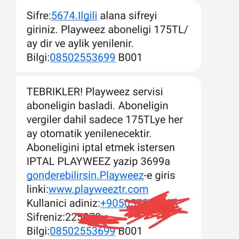 Playweez Şikayeti (Aboneliğimin Sonlandırılmasını İstiyorum.)