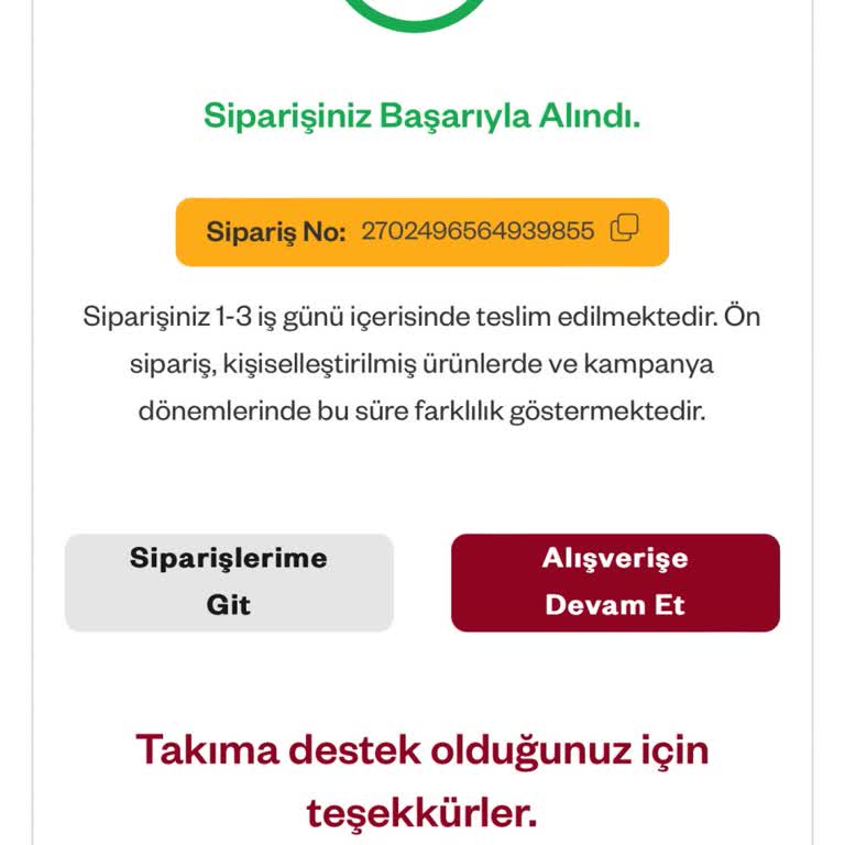 GS Store'dan Aldığım Tişört 10 Gündür Gelmedi