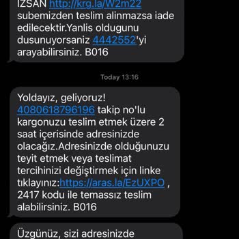 Aras Kargo İzsan - Adreste Olunmasına Rağmen "Geldik Yoktunuz"