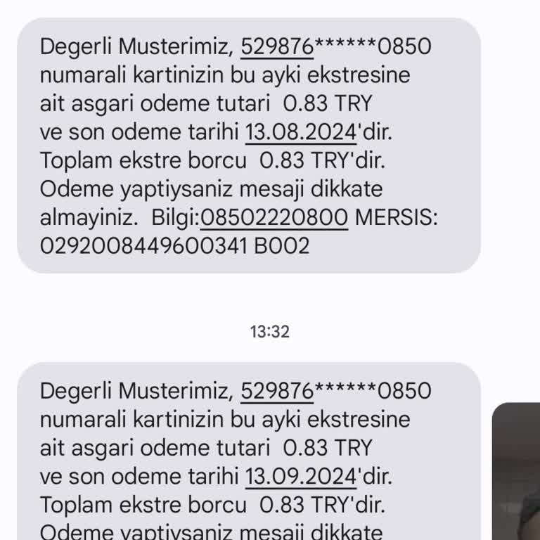 Denizbank Borcum Olmadığı Halde Borç Uyarısı Mesajı Geliyor
