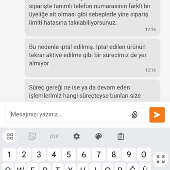 Trendyol Siparişimi Rızam Dışında İptal Etti.