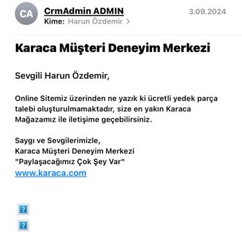 Karaca Züccaciye Yedek Parça Temini