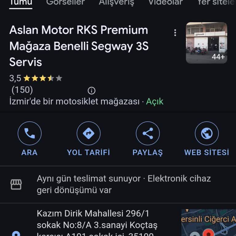 Aslan Motor (Yüksel Aslan) Şikayetçiyim