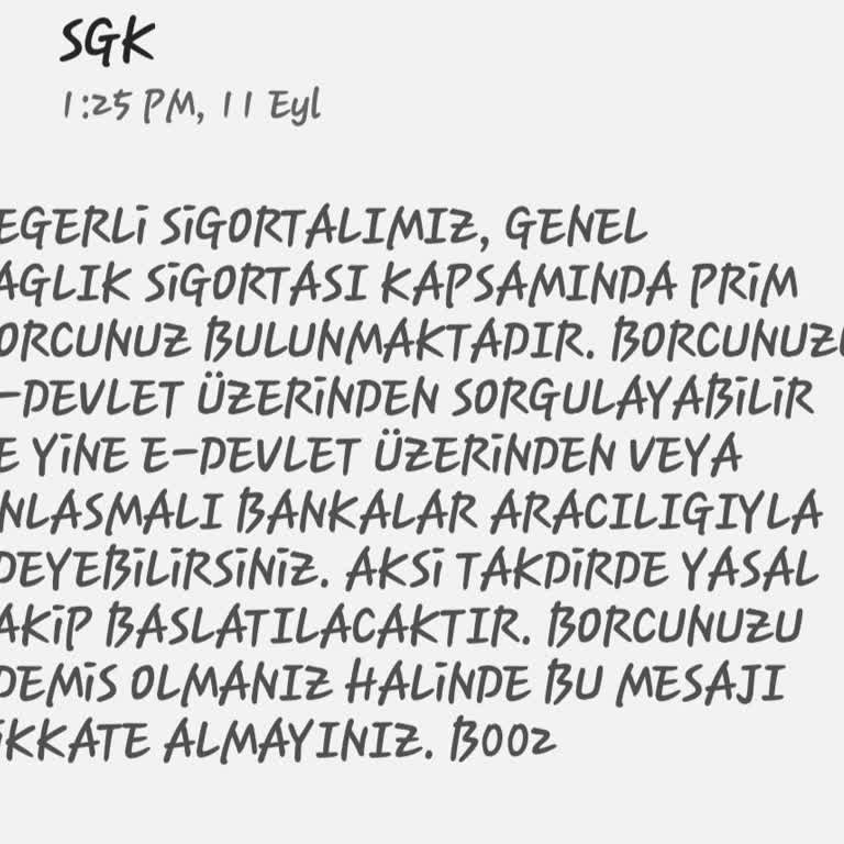 SGK Borcu İptal Talebi...