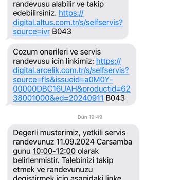 Kurulum Randevusu ve Müşteri Hizmetleri Sorunu