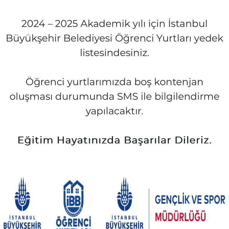 İBB Yurt Sonuçları Açıklanmadı Bir Türlü Yedek Sonuç Çok Uzun Sürdü!