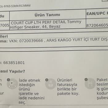 Boyner Lekeli Kirli Ayakkabı Gönderimi