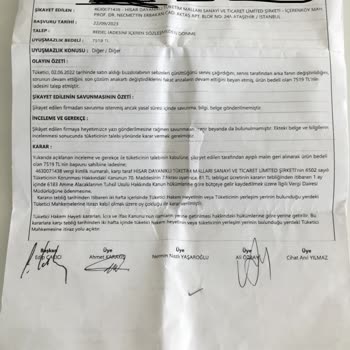 Beko Hakem Heyeti Kararının Uygulanmaması