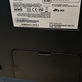 A101 Den Alınan Vestel Tarafından İşlem Gören Toshiba Hakkında Şikayet