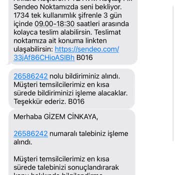 Sendeo Sende Firmasının Yapmadığı İşlemler