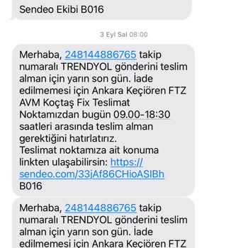 Sendeo Sende Firmasının Yapmadığı İşlemler
