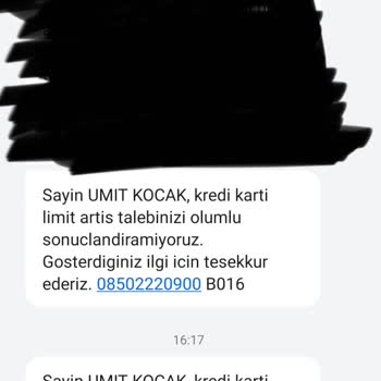 QNB Finansbank'ta Kredi Kartı Limit Problemi Ve Müşteri Hizmetleri Sorunu