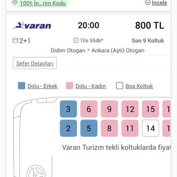 Pamukkale Turizm Pamukkale Bilet İptali
