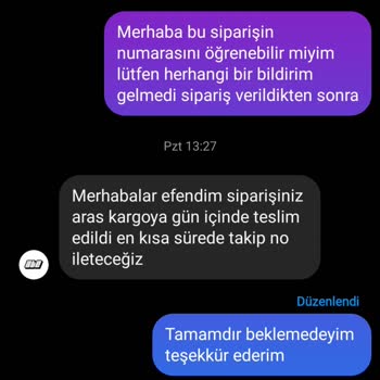 Ate Wear Kargom Gelmedi Sipariş Hakkında Bilgi Alamıyorum Mesaja Bakmıyorlar