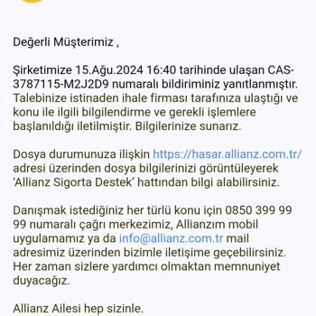 Allianz Sigorta Allianz Ve Otogong'un Ödeme Gecikmesi Mağduriyet Yaratıyor