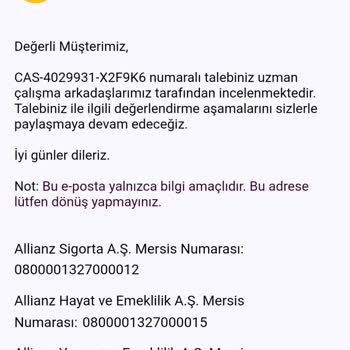 Allianz Sigorta Allianz Ve Otogong'un Ödeme Gecikmesi Mağduriyet Yaratıyor