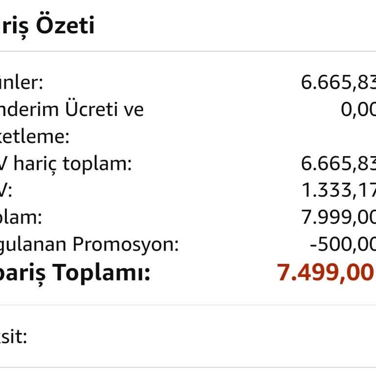 Amazon Ve Ziraat Bankası Taksitlendirme Yapmıyor