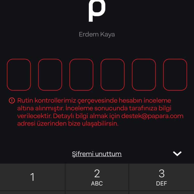Papara Hesabım Kapatıldı, Bakiyemi Alamıyorum!