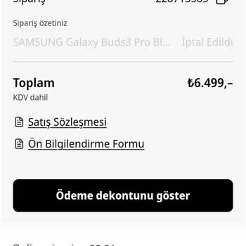 Media Markt İnternet Üzerinden Aldığım Ürün Teslim Edilmedi.