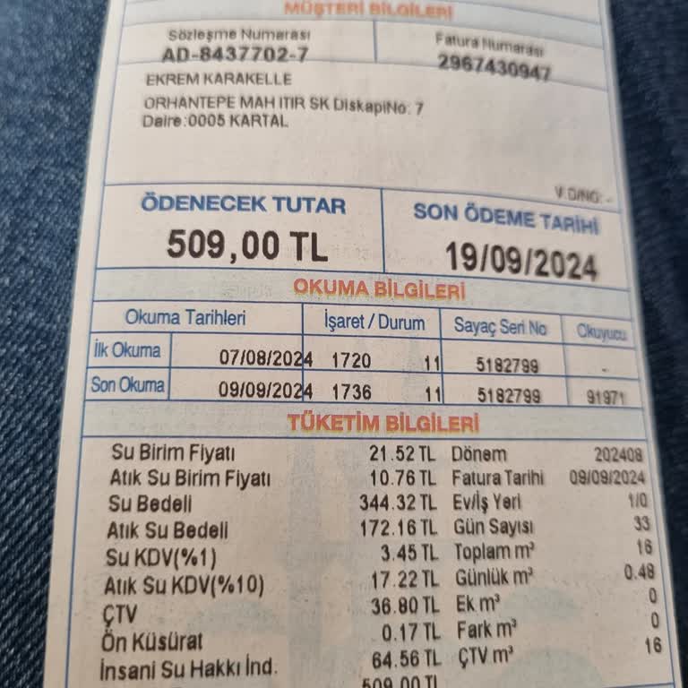 İSKİ Faturalarının Şişmesi Gereksiz Alınan Atık Su Bedeli