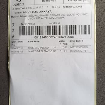 Bueno Shoes Sandalet Numaraları Farklı,37 Olması Gerekiyor