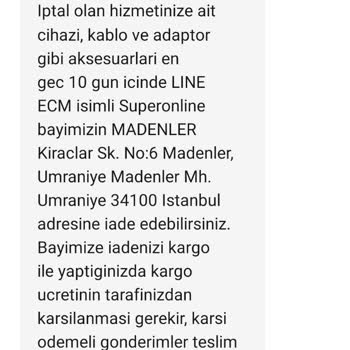 Superonline Yanlış İşlemler Ve İptal Edilen Abonelik Süreci