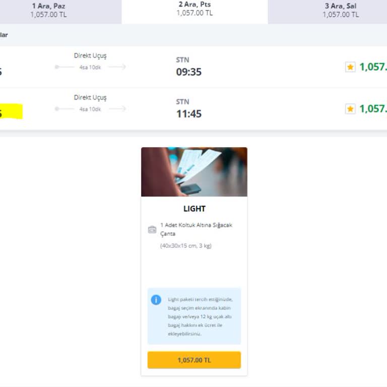 Pegasus, Flex Bilet Hakkıma Rağmen Biletimi Değiştirmiyor