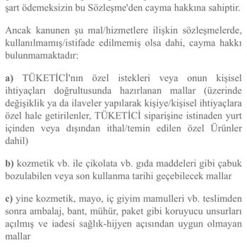Boyner Değişiklik Talebi Reddi