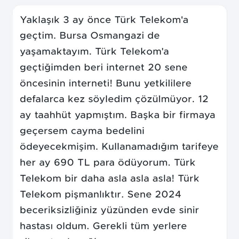 Türk Telekom İle 20 Yıl Öncesine Dönüş: İnternet Sorunları Ve Taahhüt Pişmanlığı