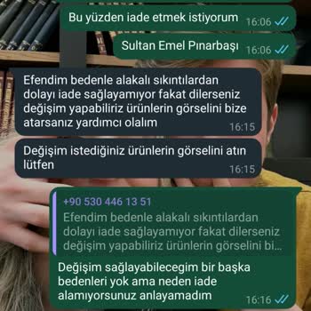 Hazel Butik İade Kabul Etmemesi