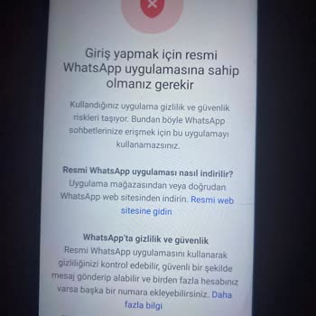 WhatsApp’a Giriş Yapamıyorum