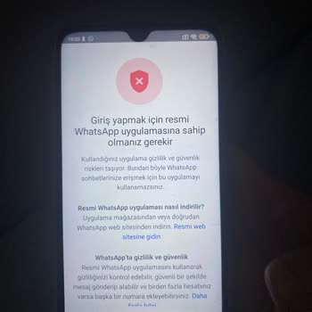 WhatsApp’a Giriş Yapamıyorum