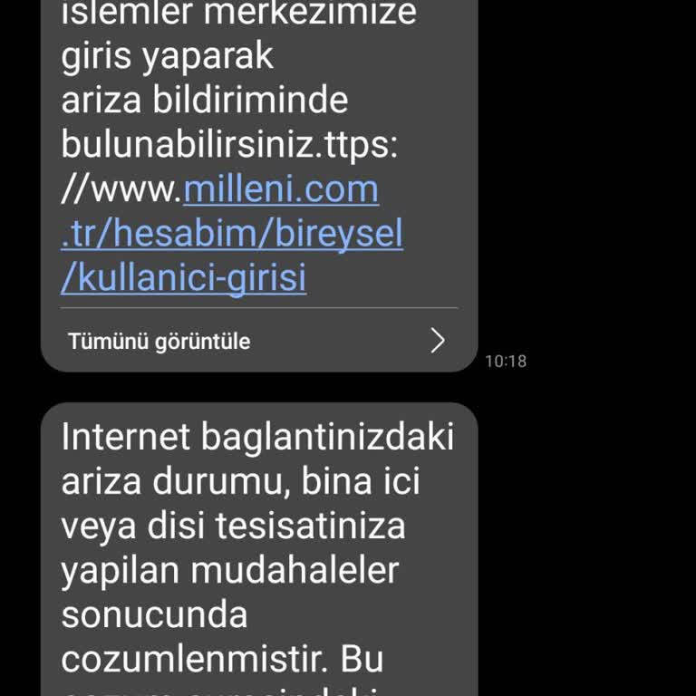 Millenicom Haksiz Bir Ücret Talep Ediyor.